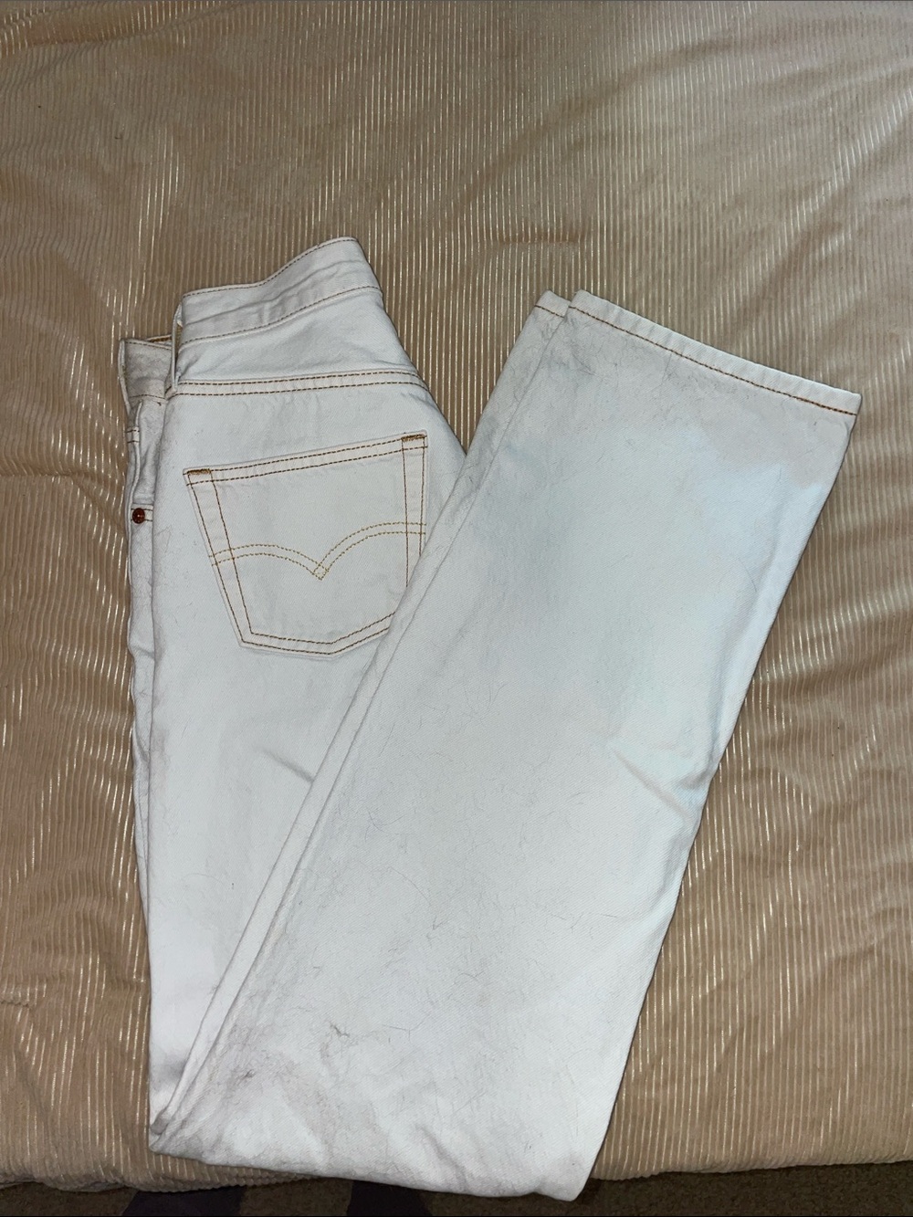 501 White Straight Levi’s